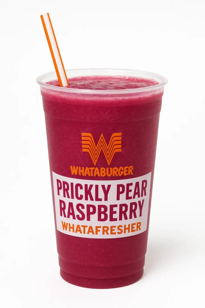 Menu 88 whataburger Prickly Pear Raspberry Whatafresher